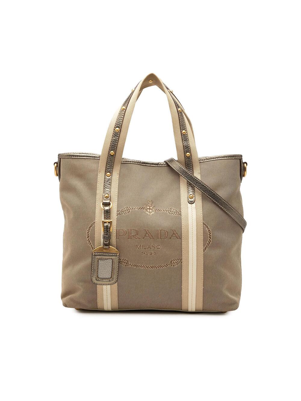 Prada Canvas Canapa Logo Satchel Pre- #360042P57B